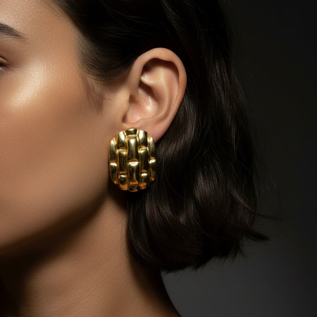 Mesh Statement Earrings