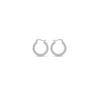 Silver Swirl Hoops