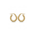 Golden Leaf Hoops