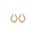 Gold Swirl Hoops