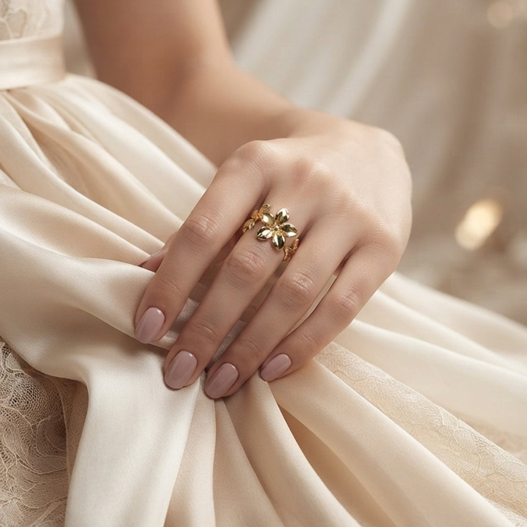 Golden Lily Ring