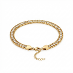 Golden Pave Curb Bracelet