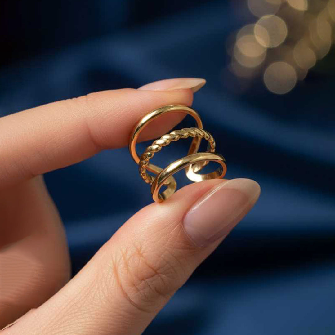 Golden Cage Ring
