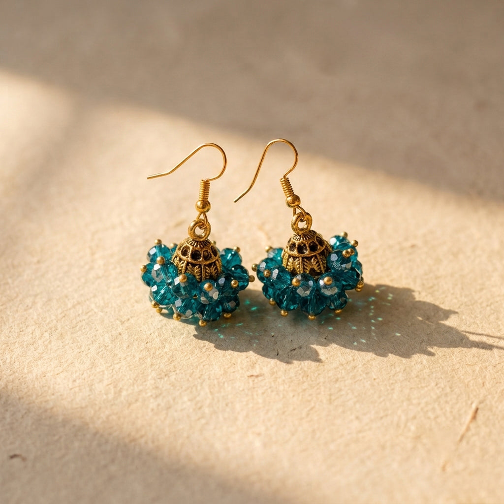 Mini Pearl Jhumki Golden Base