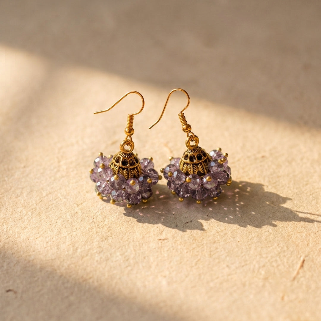Mini Pearl Jhumki Golden Base