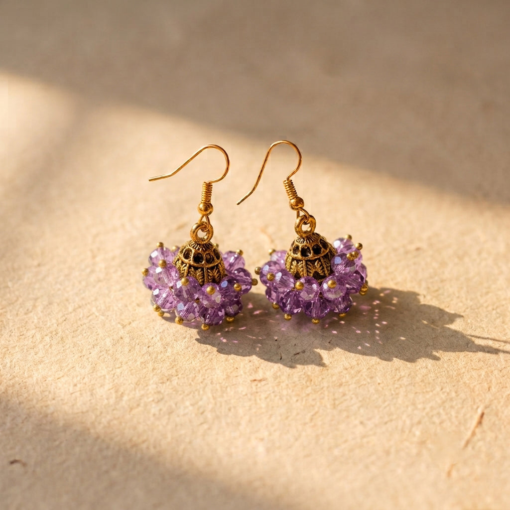 Mini Pearl Jhumki Golden Base