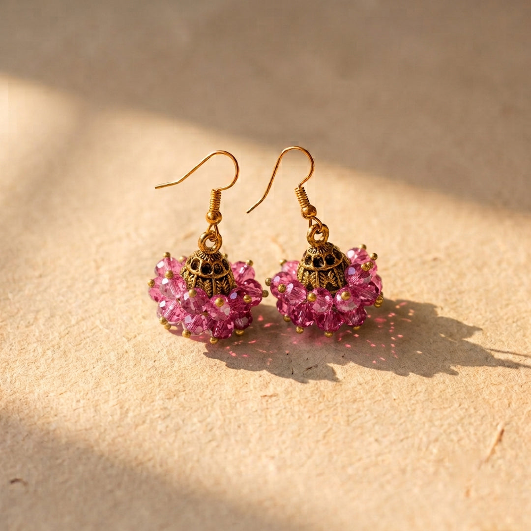 Mini Pearl Jhumki Golden Base