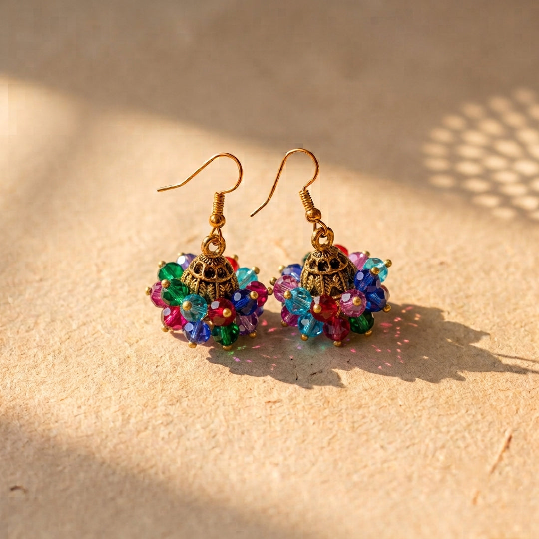 Mini Pearl Jhumki Golden Base