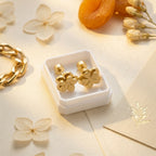 Mini Gold Flower Studs