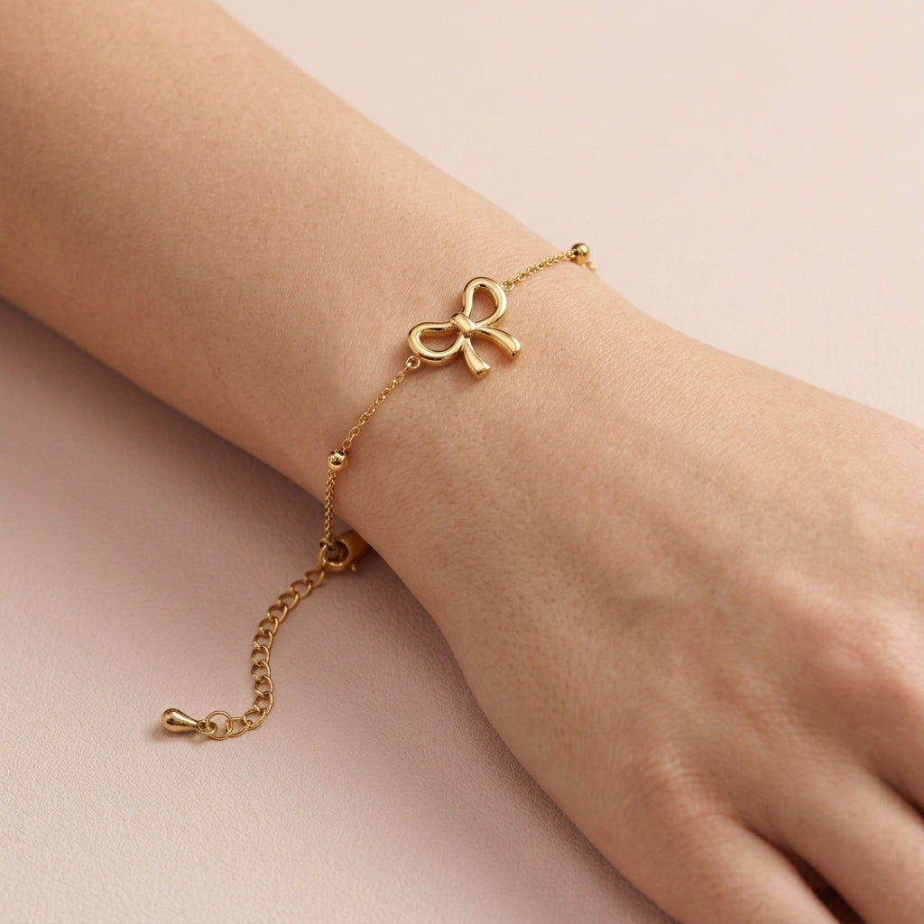 Golden Bow Bracelet