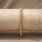 Golden Pave Curb Bracelet