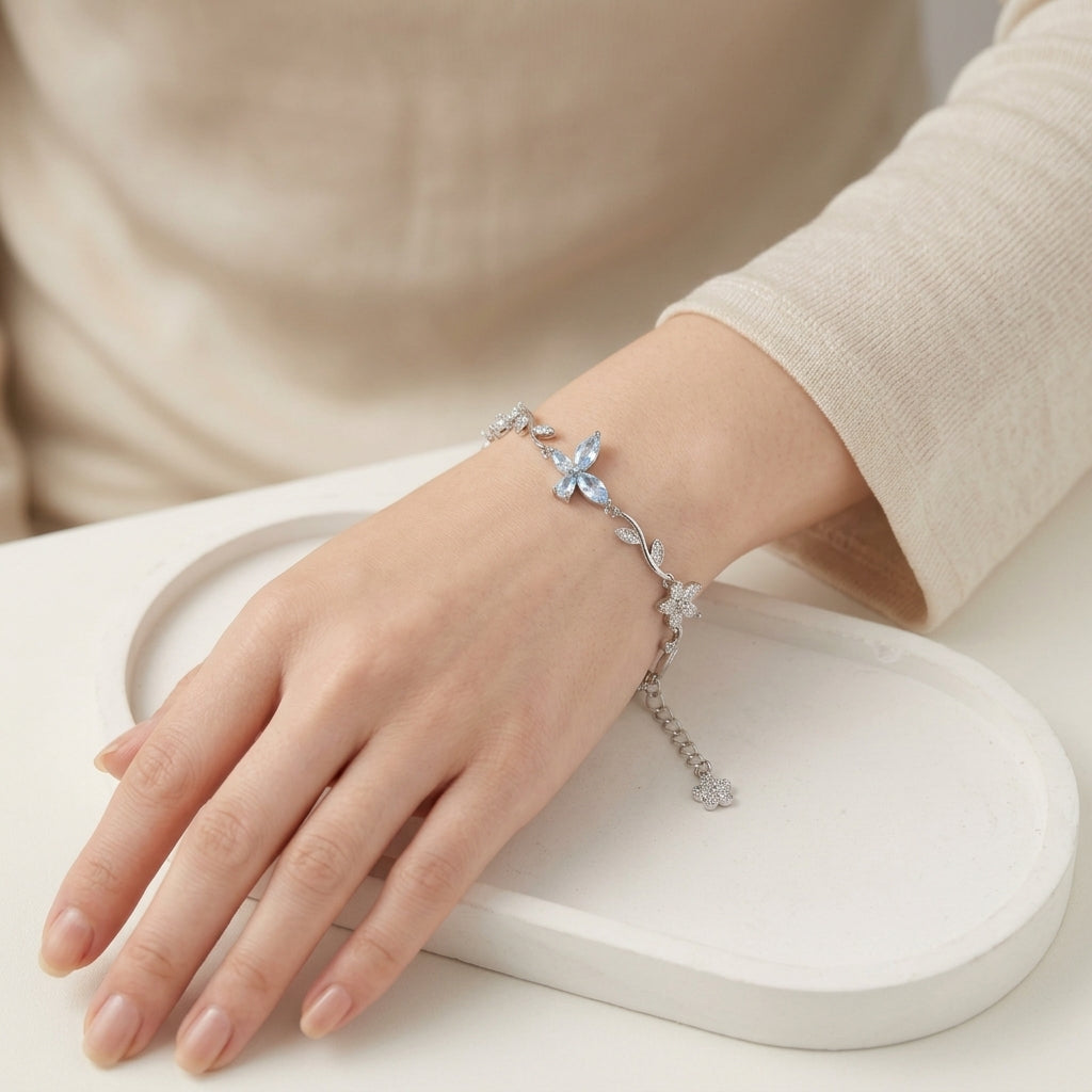 Crystal Butterfly Bracelet
