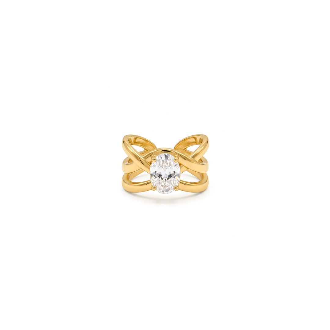 Golden Stone Ring