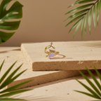 White Butterfly Ring